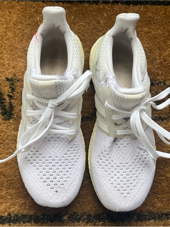 adidas Shoes - adidas White Knit Ultraboost Athletic Sneakers